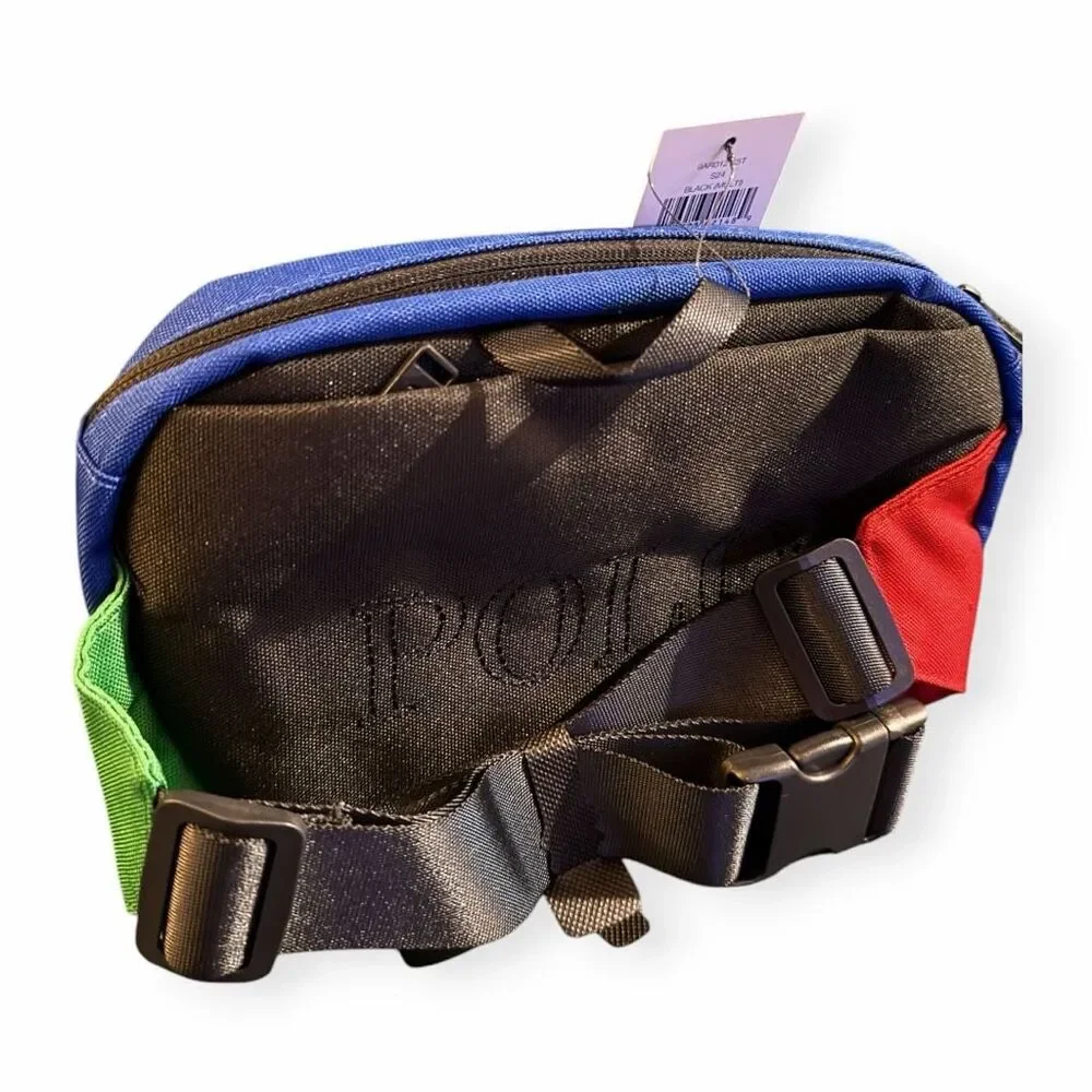 Polo Ralph Lauren Unisex Multi Color Block Cross Body Waist Bag One Size